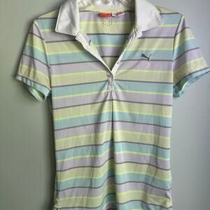Puma Women’s size medium golf Polo, multicolored